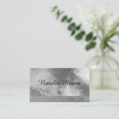 Chic Watercolor | Metallstahl-Trimm Visitenkarte (Stehend Vorderseite)