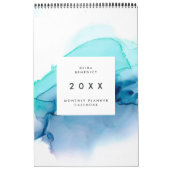 Chic Watercolor Monatlicher Kalenderplaner Kalender (Titelbild)