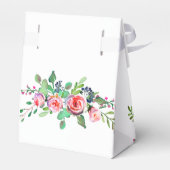 Chic Watercolor Monogram Gastgeschenk Hochzeit Box Geschenkschachtel (Rückseite)
