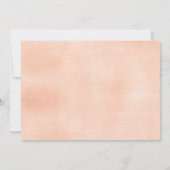 Chic Watercolor Peonies & Eucalyptus Bridal Brunch Einladung (Rückseite)