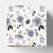 Chic Watercolor Purple Flowers Geschenkschachtel (Oben)