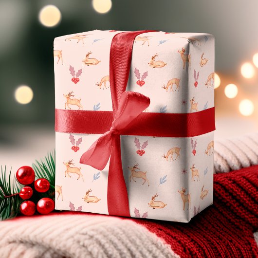 Chic Watercolor Rentier Festival Moon and Stars Geschenkpapier Set