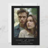 Chic Watercolor Sonnenblumenhochzeit Save The Date (Rückseite)