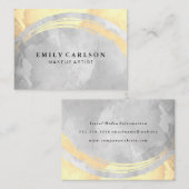 Chic Watercolor Visitenkarte (Vorne/Hinten)