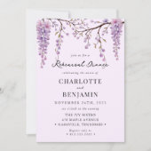 Chic Watercolor Wisteria Locarno Probe Einladung (Vorderseite)
