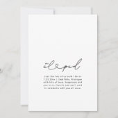 Chic We Eloped Script Heart Wedding Foto Card Einladung (Vorderseite)