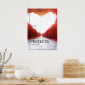 Chic Wedding Aisle Sign - 1 Korinther 13:6 Poster (Küche)