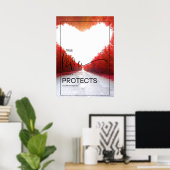 Chic Wedding Aisle Sign - 1 Korinther 13:6 Poster (Heimbüro)