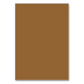 Chic Wedding Custom Guest Platzkarte Rustic Brown Tischnummer (Rückseite)