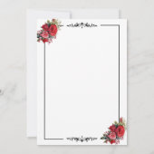 Chic Wedding Einladung | Elegant individuell anpas (Rückseite)