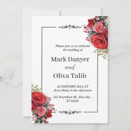 Chic Wedding Einladung | Elegant individuell anpas