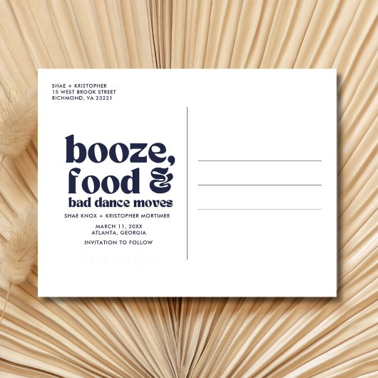 Chic Wedding Foto Save the Date Ankündigungspostkarte