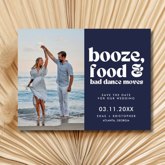 Chic Wedding Foto Save the Date Ankündigungspostkarte