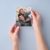 Chic Wedding Foto Vielen Dank Flyer (Gruppe)