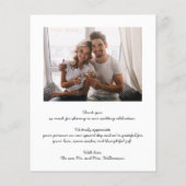 Chic Wedding Foto Vielen Dank Flyer (Hinten)