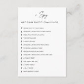 Chic Wedding Fotos fangen die Liebe QR Code en Begleitkarte (Rückseite)