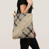Chic Wedding Geschenk Graue Tartan Mutter des Grau Tasche (Von Nahem)
