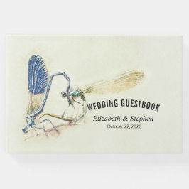 Chic Wedding Guestbook Dragonfly Paating Liebe Her Gästebuch