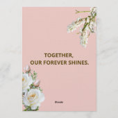 Chic Wedding Invitation | Elegant Modern Ceremony  Einladung (Rückseite)