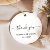Chic Wedding Reception After Party Vielen Dank Geschenkanhänger