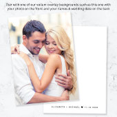 Chic Wedding Reception Save the Date Pergament Einladungen