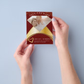 Chic Wedding Ring Save the Date Foto Card Flyer (Gruppe)