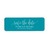 Chic Wedding Save the Date Rücksendeadresse (Vorne)