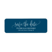 Chic Wedding Save the Date Rücksendeadresse (Vorne)