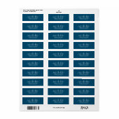 Chic Wedding Save the Date Rücksendeadresse (Vorne)