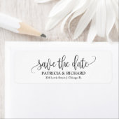 Chic Wedding Save the Date Rücksendeadresse (Insitu)