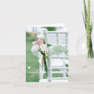 Chic Wedding/Shower Blank Faltkarte Karte