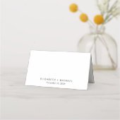 Chic Wedding Tischnummer Platzkarte (Rückseite)
