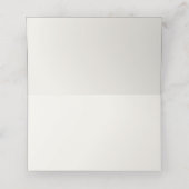 Chic Wedding Tischnummer Platzkarte (Innenseite Aufgefaltet)