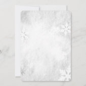 Chic Weihnachtsballs, Poinsettia Weihnachtsfest Pa Einladung (Rückseite)