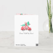 Chic Weihnachtsbaum hat eine neue Zuhause-Adresse  Ankündigung (Rückseite)