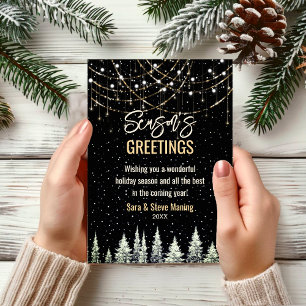 Chic Weihnachtsbäume Glitzer Lichter neues Jahr