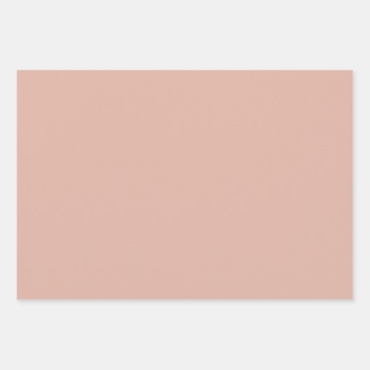 Chic Weihnachtsmetall Rose Goldstar Kastanie Geschenkpapier Set (Vorderseite 3)