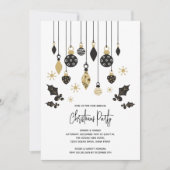 Chic Weihnachtsschmuck Einladung (Vorderseite)