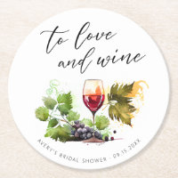 Chic Weingut Aquarell Weinglas