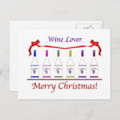 CHIC WEINLIEBER CHRISTMAS FEIERTAGSPOSTKARTE (Vorne/Hinten)