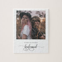 Chic werden Sie mein Foto für den Bridesmaid-Vorsc