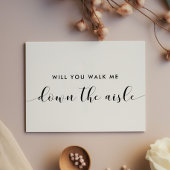 Chic Werden Sie mich durch den Gang Vorschlag Kart Einladung