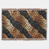 Chic Western Black Brown Cowhide Decke (Vorderseite)
