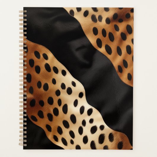 Chic Western Black Brown Cowhide Planer (Vorderseite)