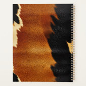 Chic Western Black Brown Cowhide Planer (Rückseite)