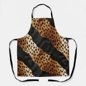 Chic Western Black Brown Cowhide Schürze (Vorderseite)