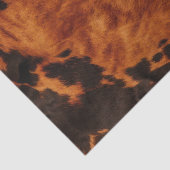 Chic Western Brown Cowhide Seidenpapier (Detail)