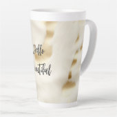 Chic Western Gold Weißes Creme Cowhide Milchtasse (Rechte Ecke)