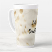 Chic Western Gold Weißes Creme Cowhide Milchtasse (Linke Ecke)