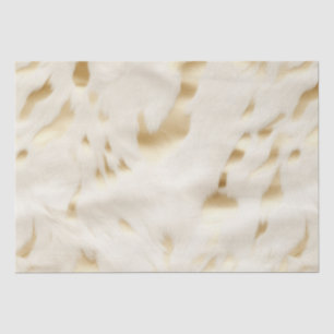 Chic Western Gold Weißes Creme Cowhide Seidenpapier